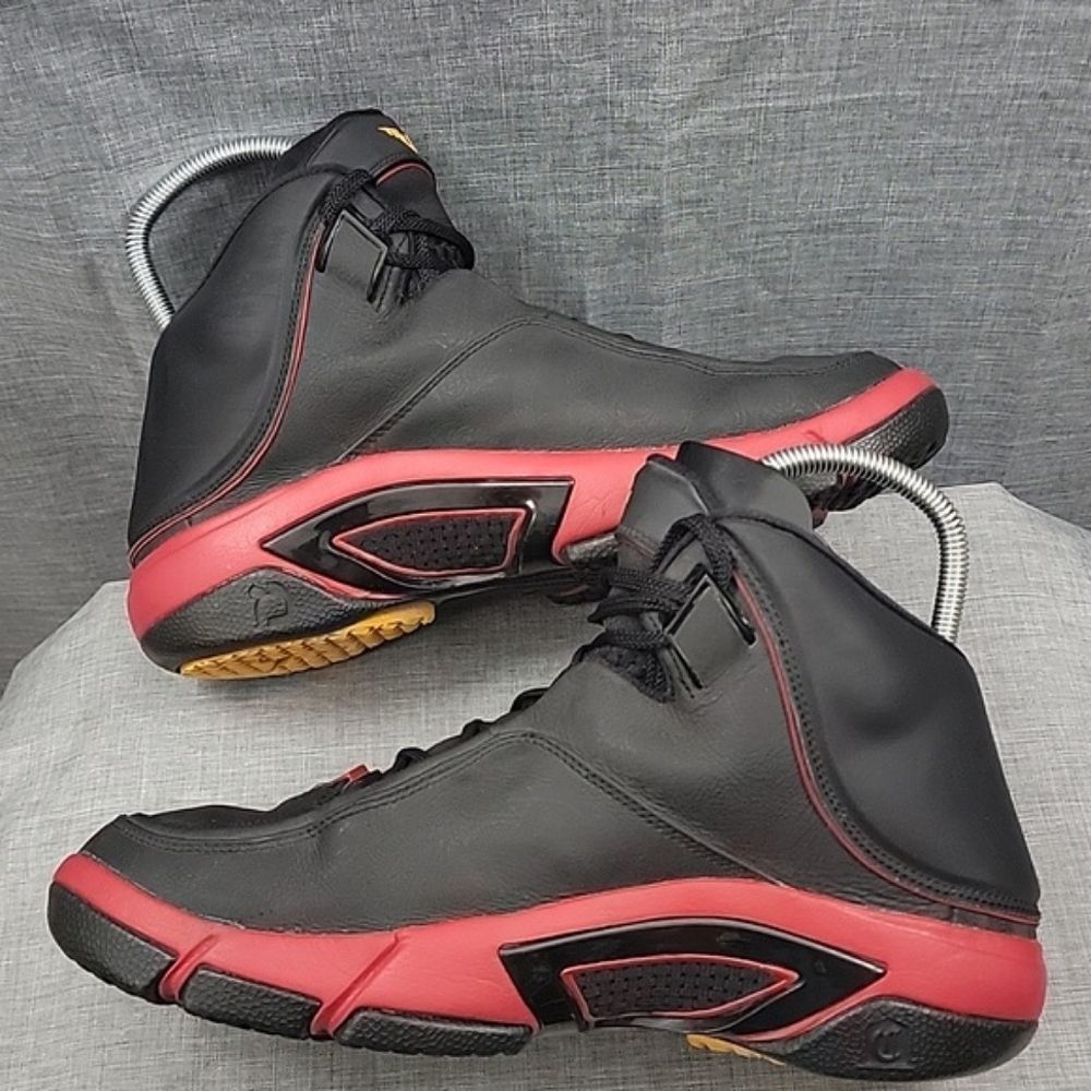 Nike Air Jordan Melo M4 317154-071 Size 10.5 Men's Black Red Bred Basketball GS